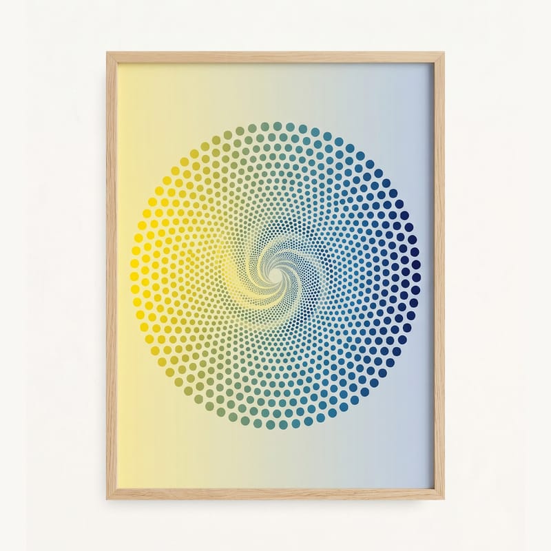 Gradient Swirl Circle Art