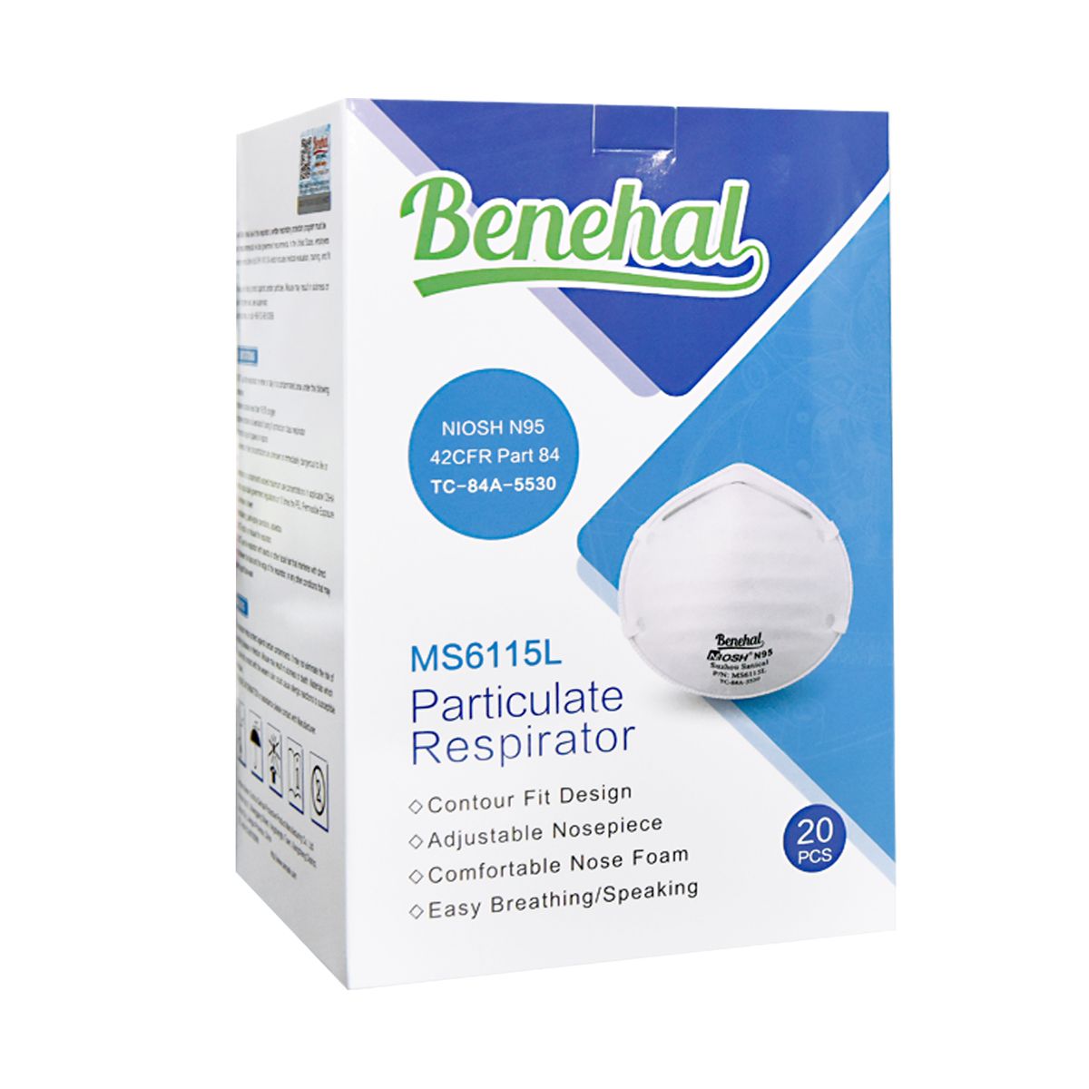 MS6115L N95 PARTICULATE RESPIRATOR COMFORTABLE HOT PRODUCT