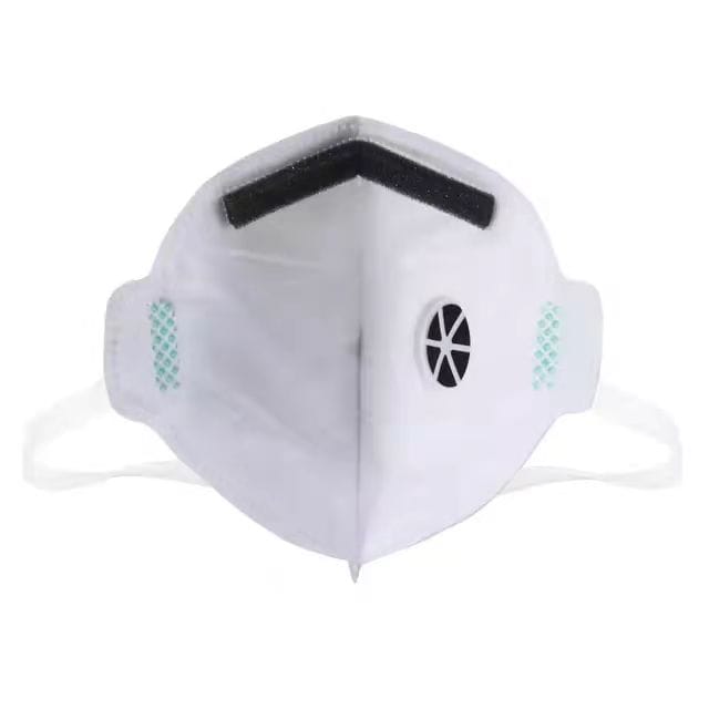 MS8265 N95 Flat Fold Mask With Valve Comfortable Adjust Head Strap