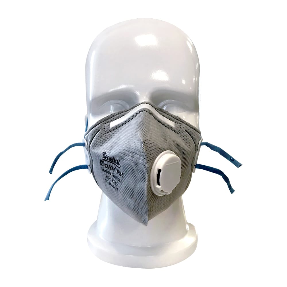 P385 P95 Flat Fold Mask With Valve and Active Carbon High affiliation