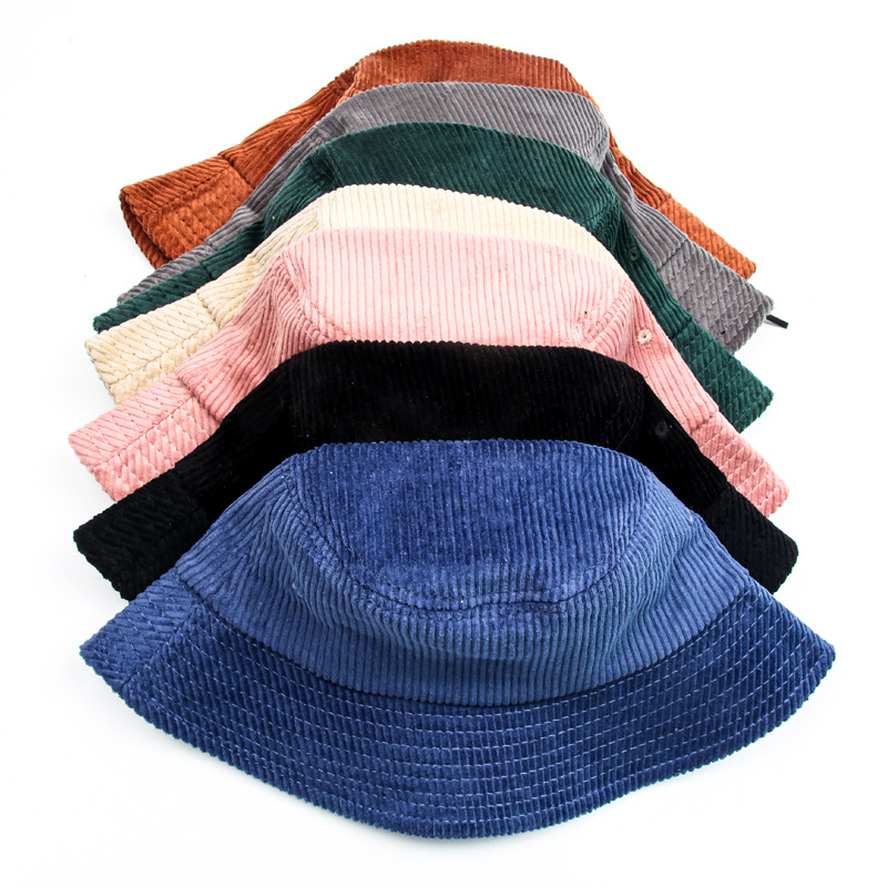 Unipin Unisex Winter Corduroy Bucket Hat Sun Hat Fishmen Camp Hike Hat
