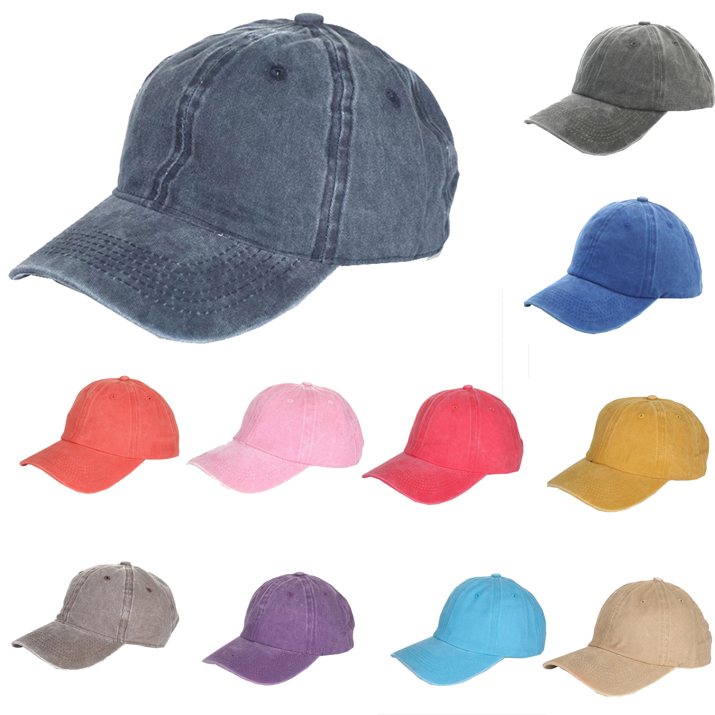 Unipin Fashion Water Washing Adjustable Dad Hat Solid Color Shading Vintage Motion Men Hip Hop Outdoor Baseball Cap Peaked Cap