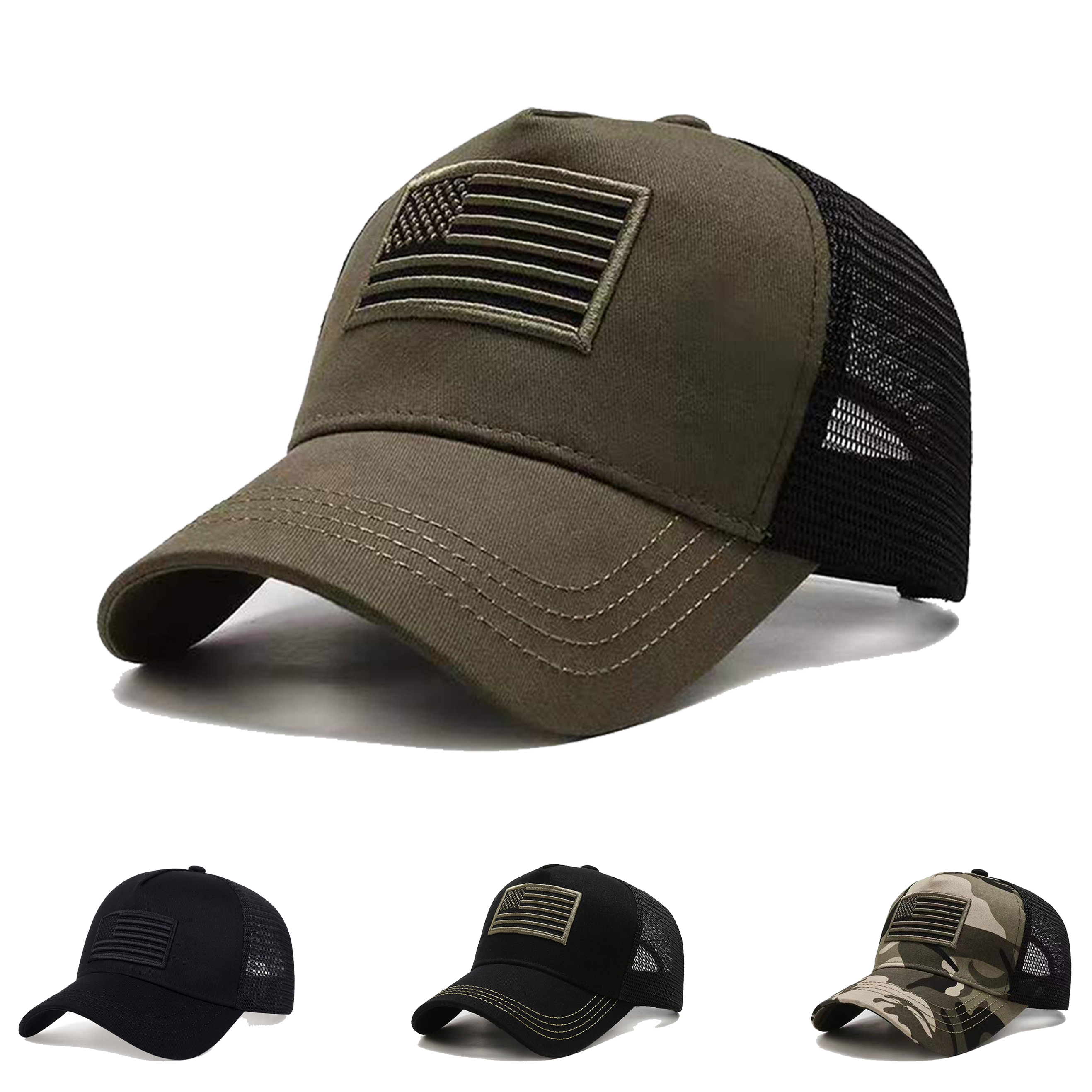 Unipin Flag Mesh Baseball Cap Summer Breathable Hat Men Women Tactical Hats Unisex Hip Hop Caps Outdoor Sport Trucker Hats gorras
