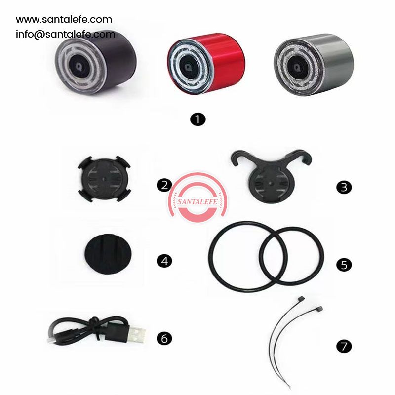 Bicycle colorful smart tail light