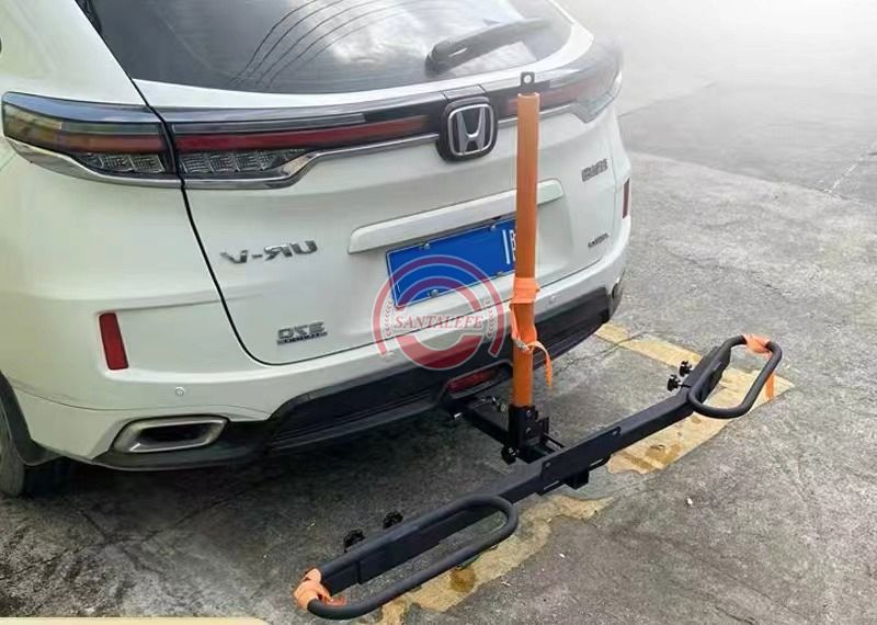 Electric motorcycle trailer rack