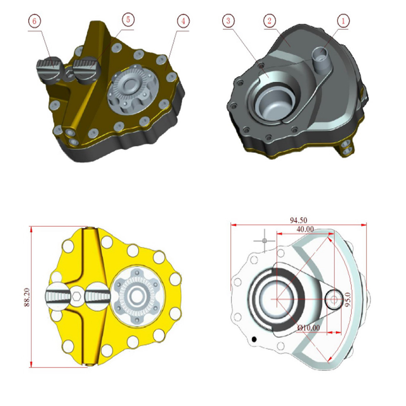 Vane swing type high-end damper