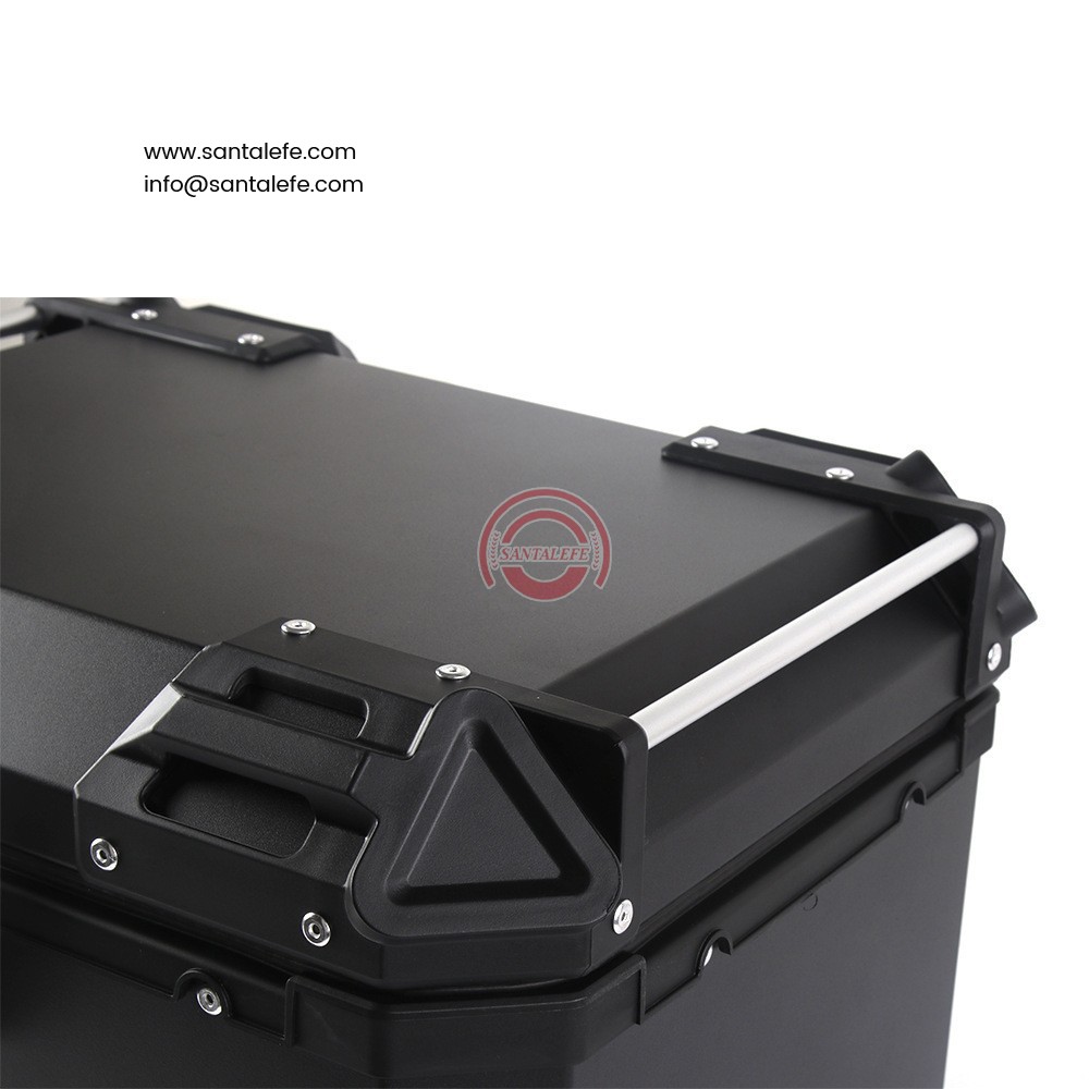 Motorcycle trunk storage box waterproof quick release aluminum alloy tail box 45L/55L/65L multi-specification storage box