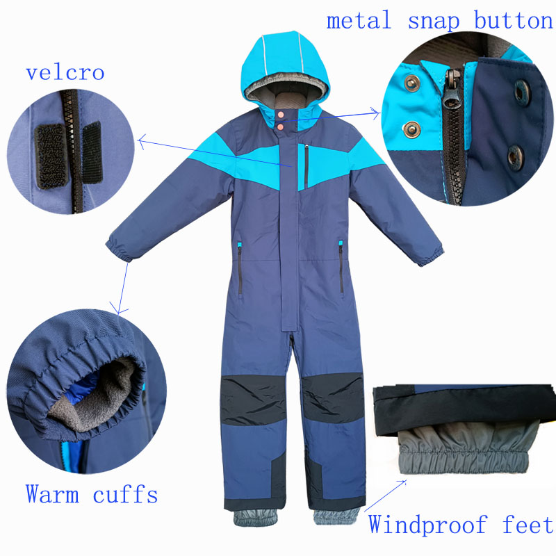 Winter kids ski sportwear windproof waterproof snow suit