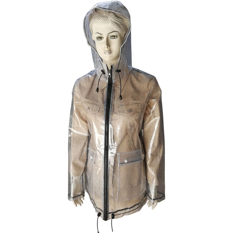 Women Popular TPU Rain Jacket with Breathable and Waterproof