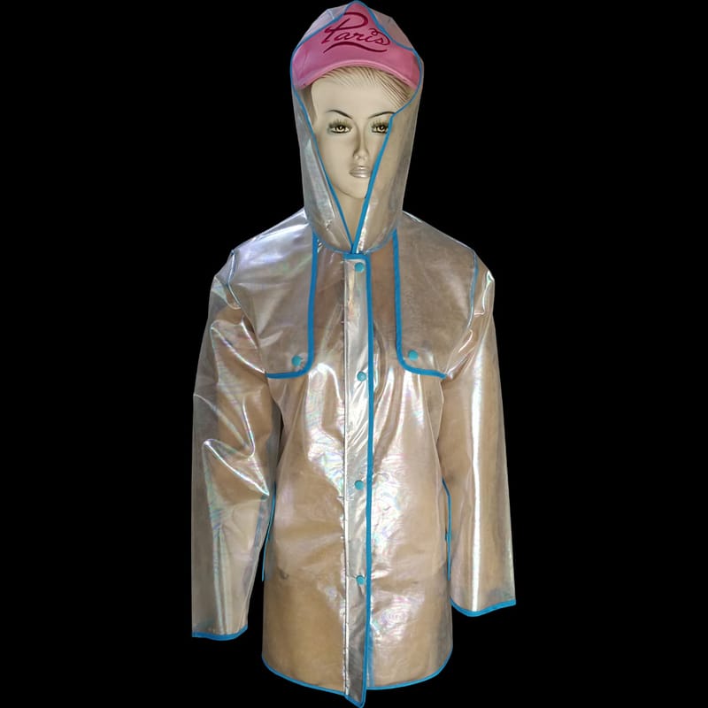 Women Popular TPU Rain Jacket with Breathable and Waterproof