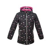 Girls' Padded Jacket for Winter Zippered Fur Hoodie-2016