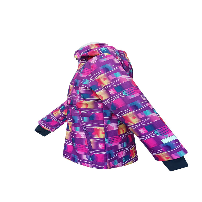 Girls softshell jacker for outdoor sport-9275