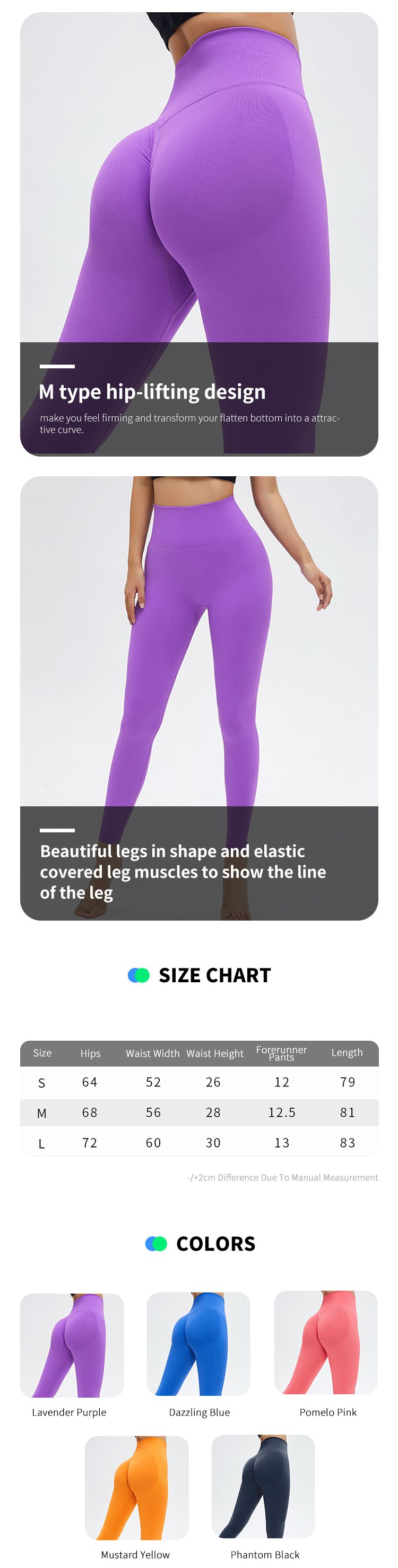 Seamless Hip-Liftting Yoga Leggings