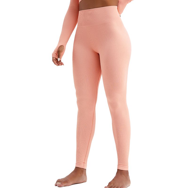 Threaded High-waisted Yoga Pants for women