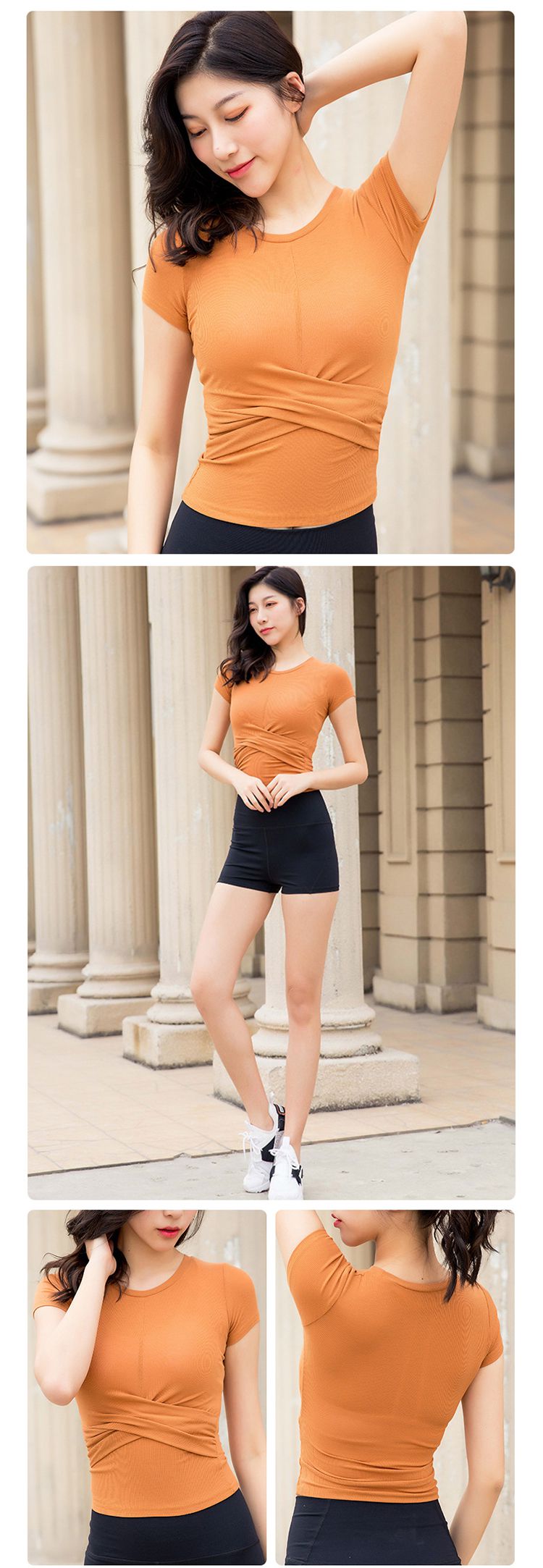 Tight-fitting Breathable Fitness Running Sports Top