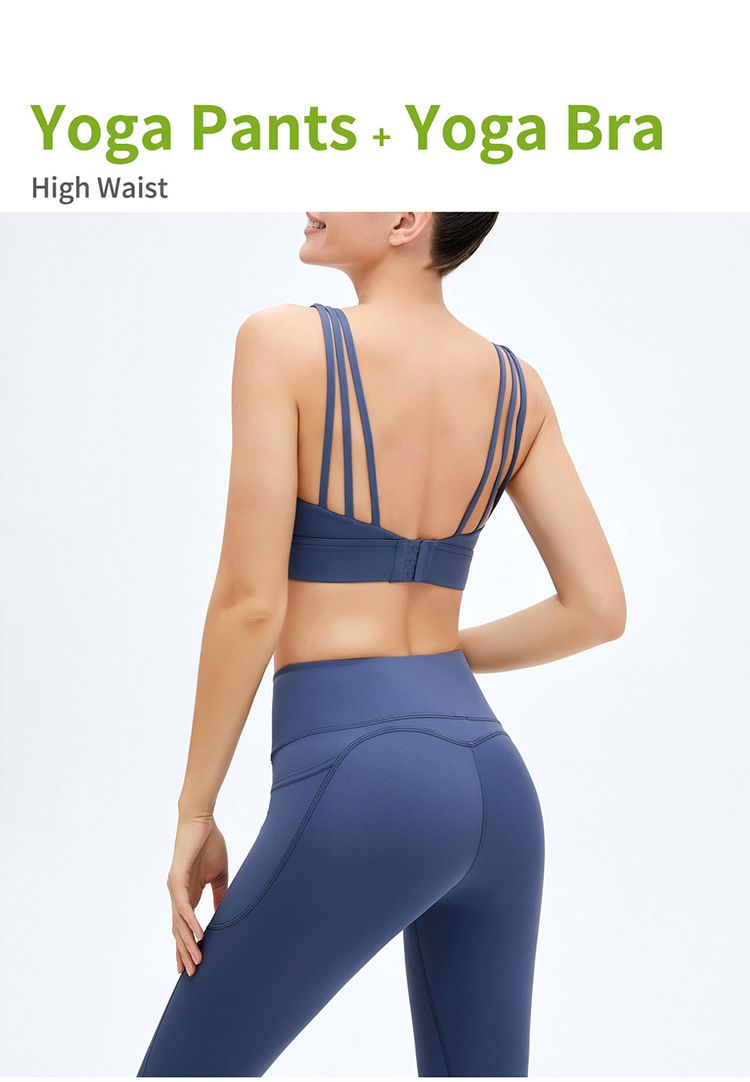 High Waist Yoga Pants + Yoga Bra