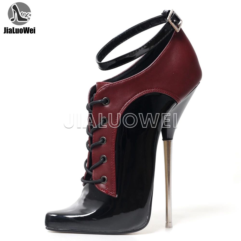 JIALUOWEI%207inch%20sexy%20high%20Lace%20Up%20Ballet%20High%20Heel%20pumps%20size%2036-46