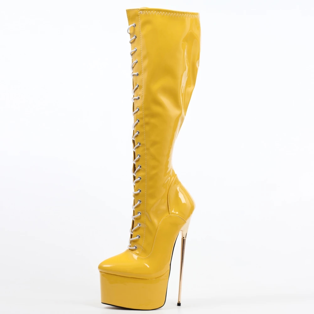 Metal Heels,Knee High Boots,Women Boots,Dance Boots,Motorcycle Boots,High Heel Boots