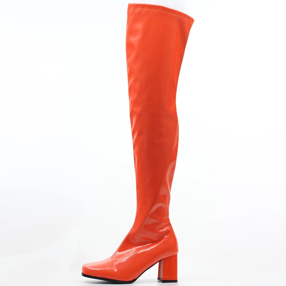 Women sexy fashion new Spring autumn over-the-knee high top ladies elegant boots thin heels high-heeled shoes large plus size