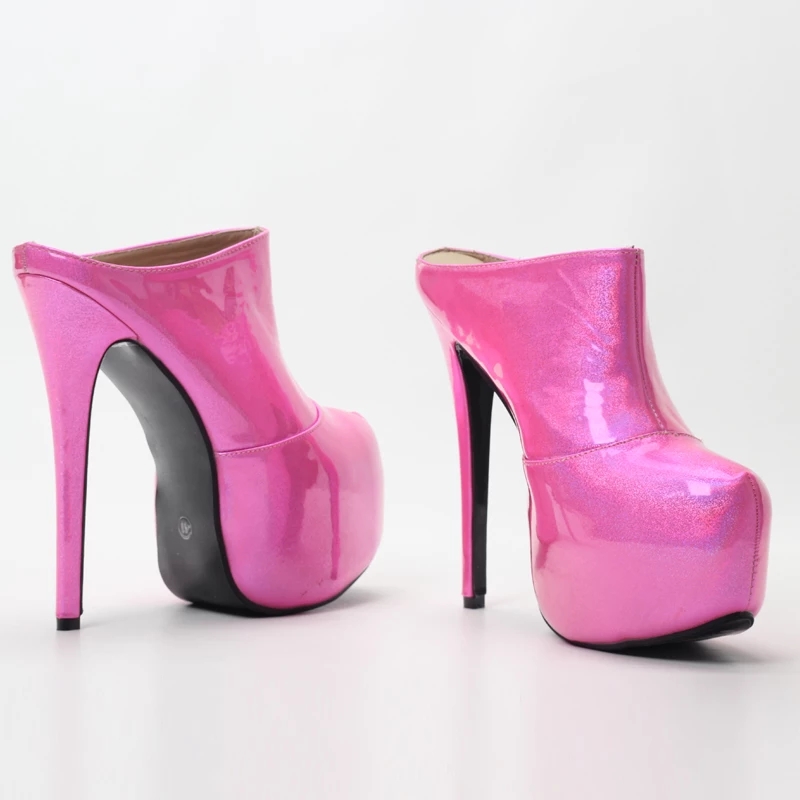 JIALUOWEI 16cm high heel Sexy Unisex Super High Platform Stiletto Heels Party Club Queen Shoes Pumps size 5-15