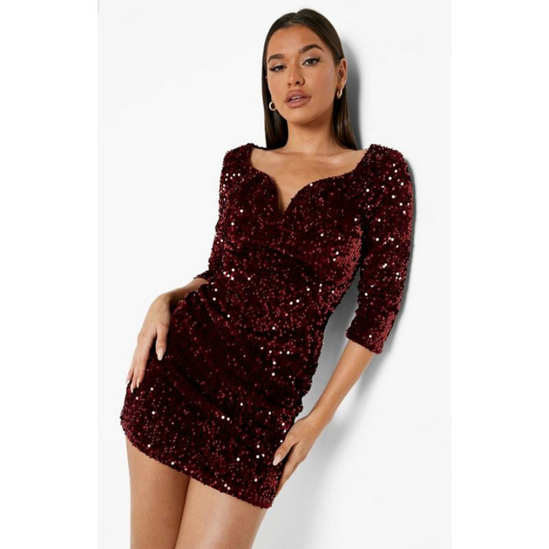 Sequin Bodycon Mini Dress