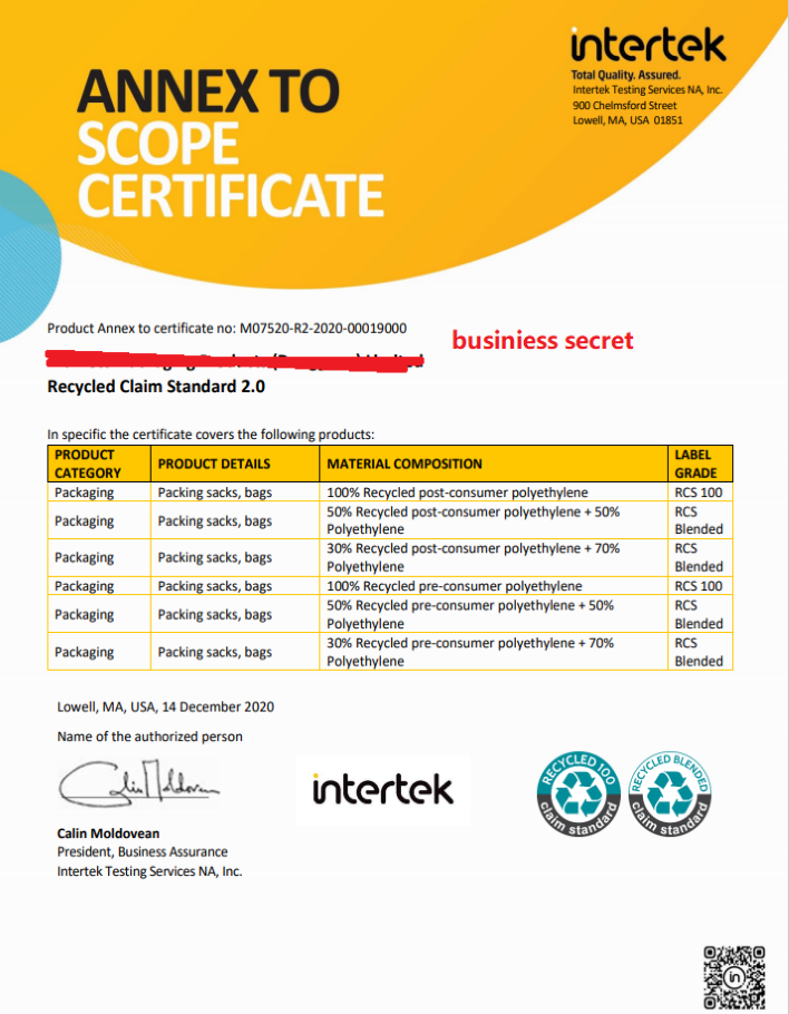 Sustainable Certificates Of Accessories And Fabric Sustainable Certificates Of Accessories And Fabric