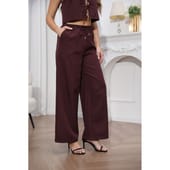BRUNETTE CHARM TIE WAIST TROUSER
