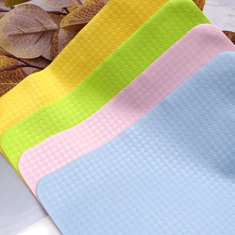 Microfiber Glasses cloth针一小方格