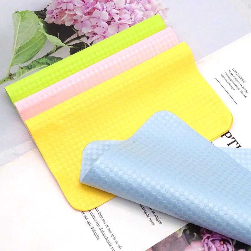 Microfiber Glasses cloth针一小方格