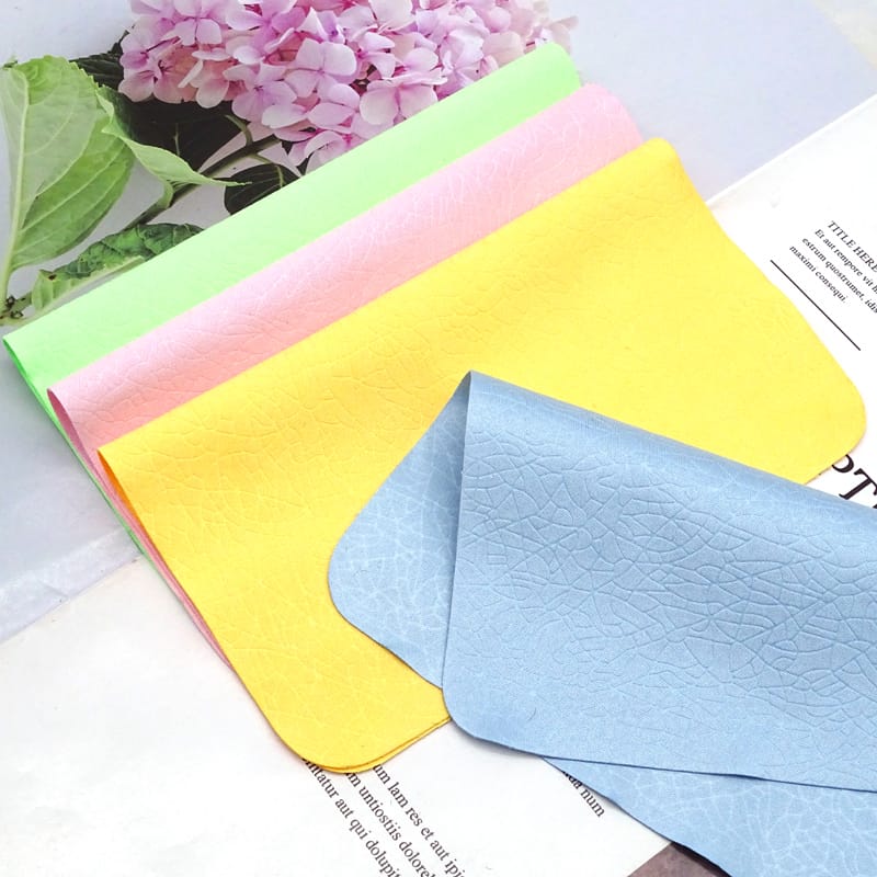Microfiber Glasses cloth荔枝纹针一