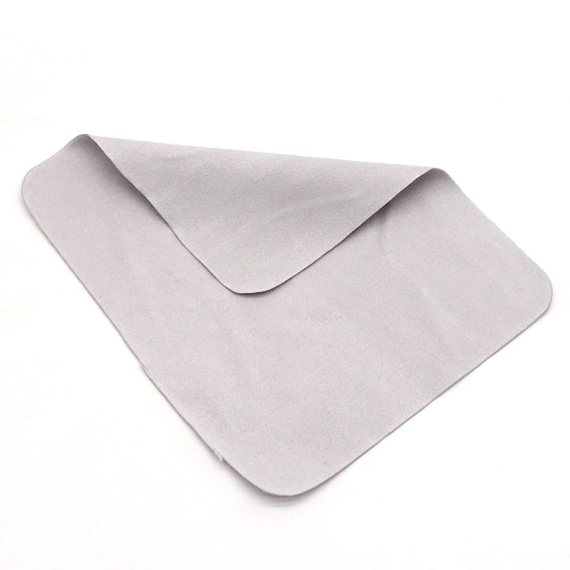 Microfiber glasses cloth灰色海岛丝