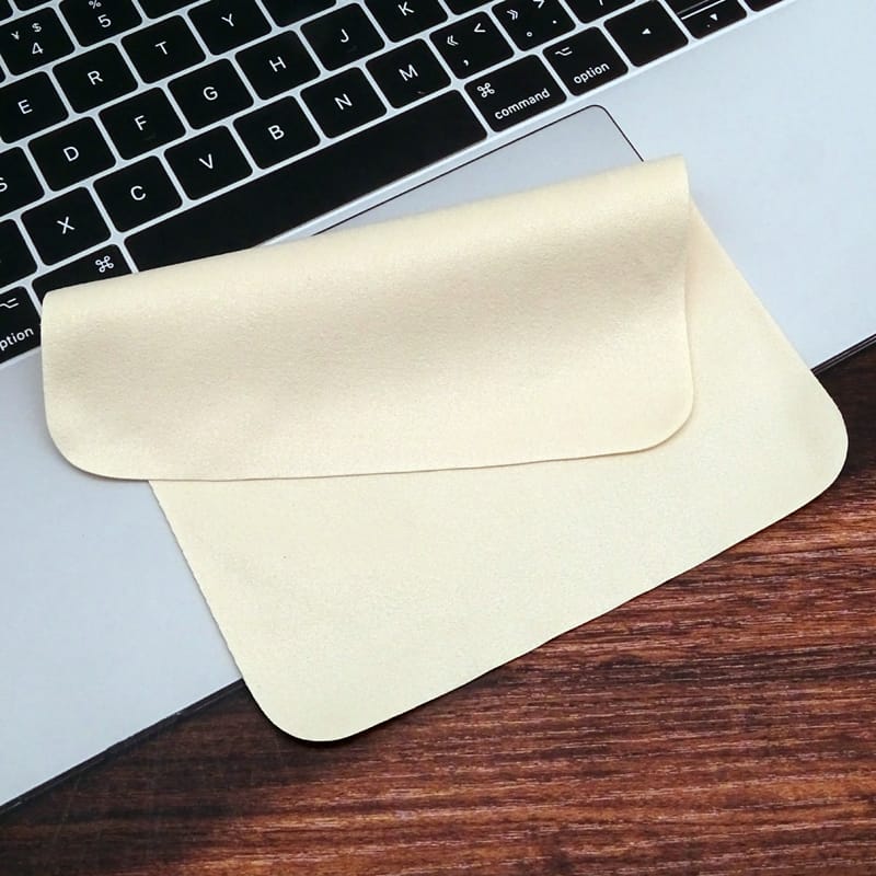 Microfiber glasses cloth米色海岛丝