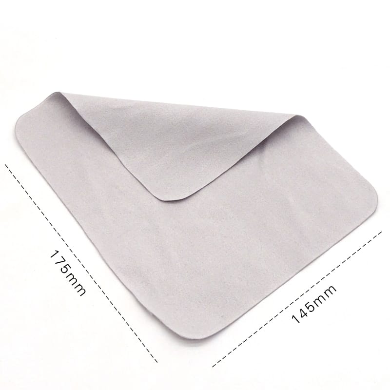 Microfiber glasses cloth灰色海岛丝
