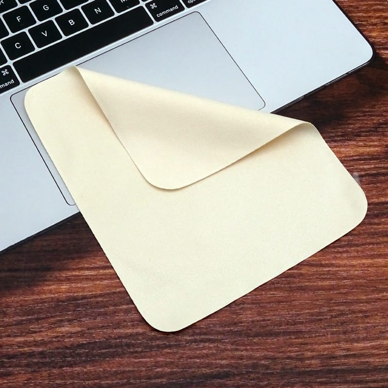 Microfiber glasses cloth米色海岛丝