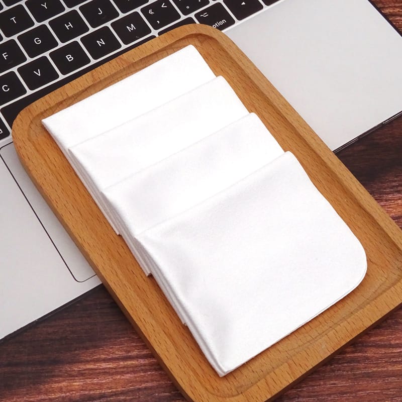 Microfiber Glasses cloth白色海岛丝