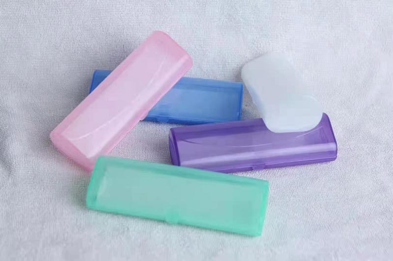 Plastic glasses case