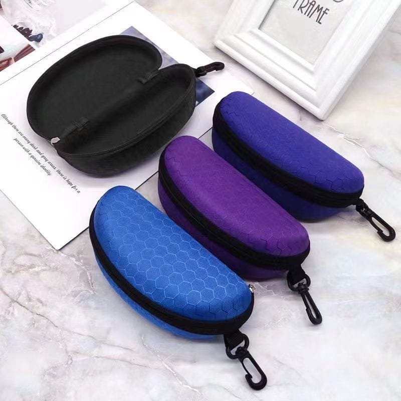 Zipper glasses case