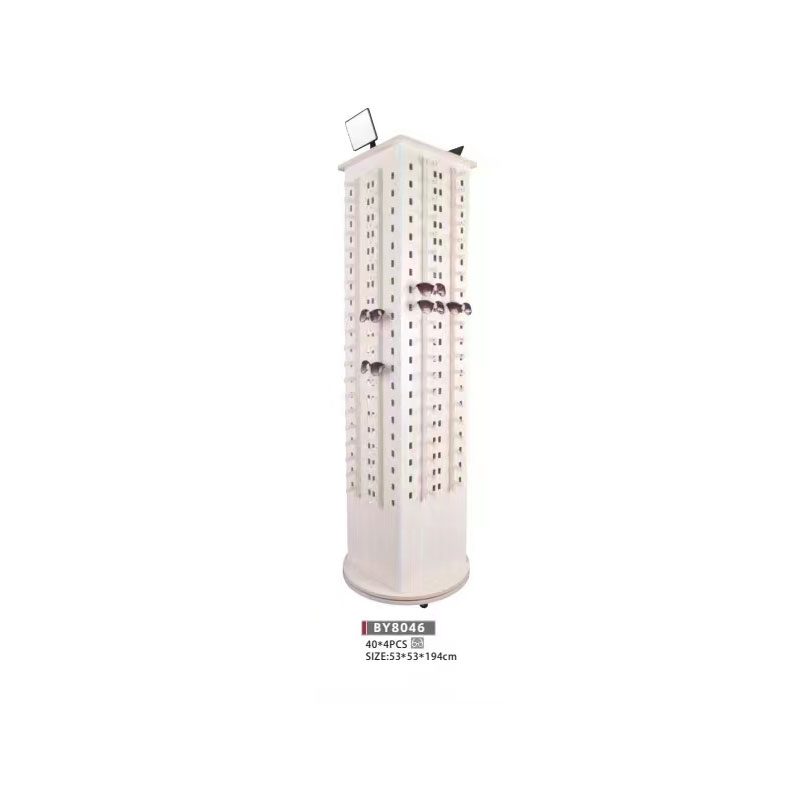 Floor-standing glasses diaplay rack