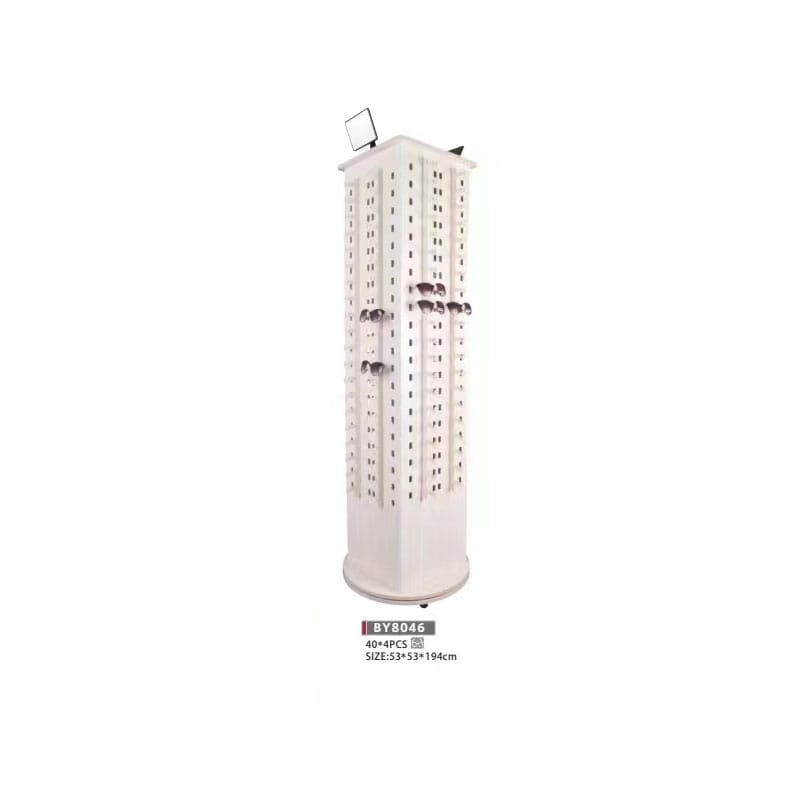 Floor-standing glasses diaplay rack