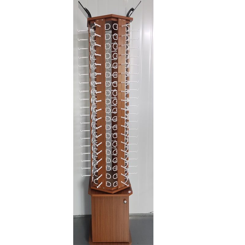 Floor-standing glasses diaplay rack