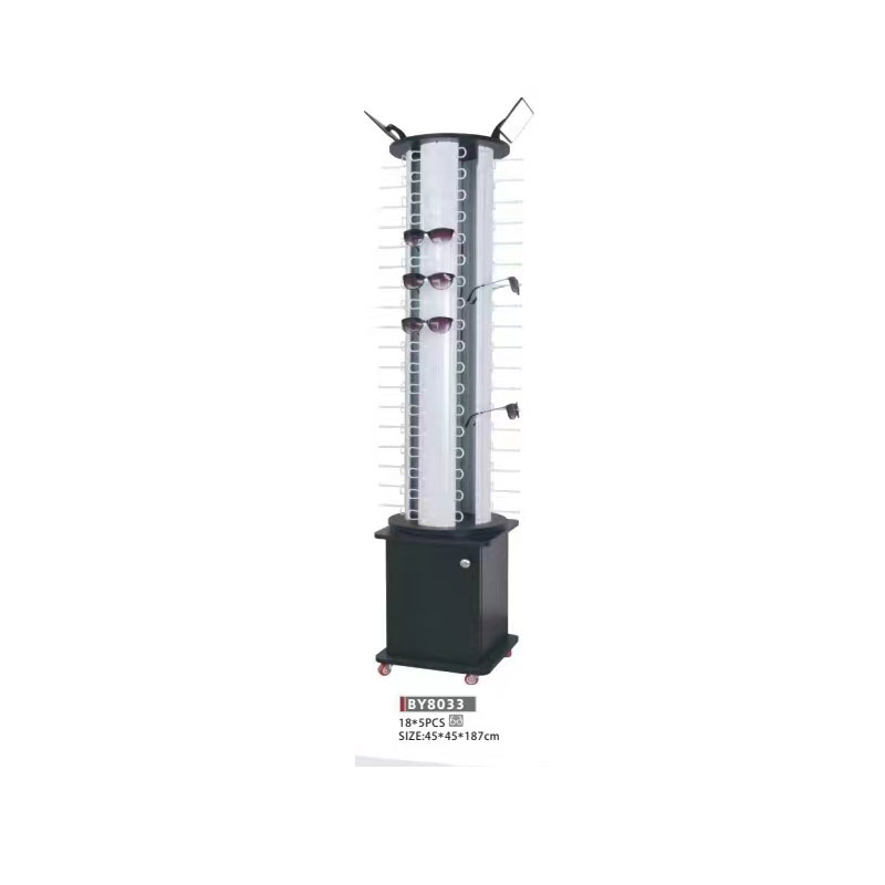 Floor-standing glasses display rack