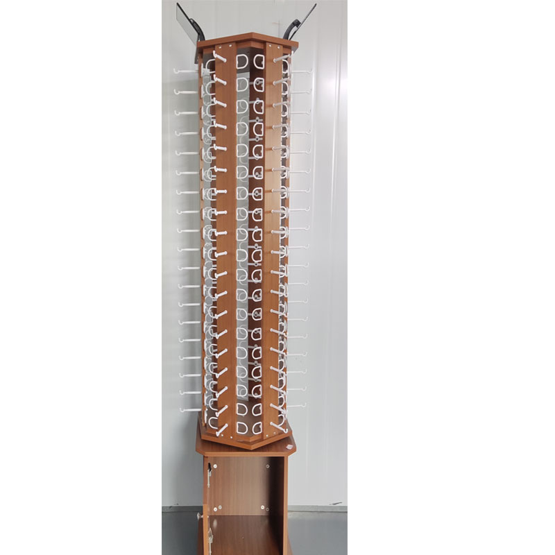 Floor-standing glasses diaplay rack