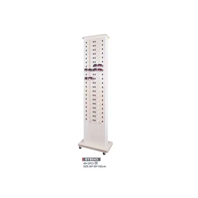 Floor-standing glasses diaplay rack