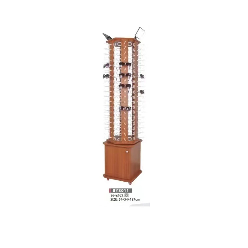 Floor-standing glasses diaplay rack