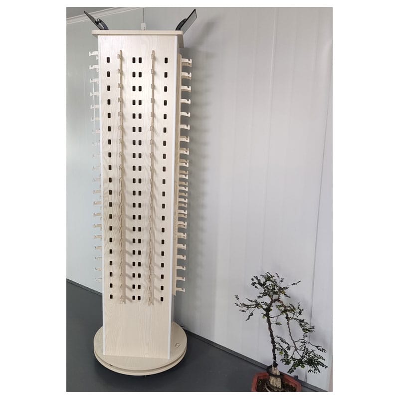 Floor-standing glasses diaplay rack