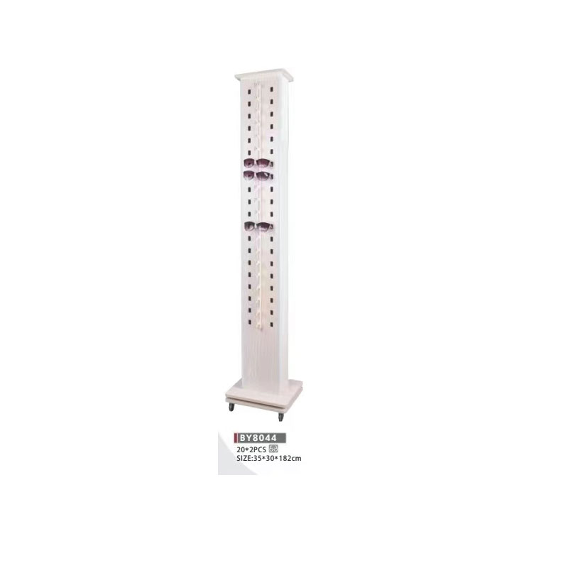 Floor-standing glasses diaplay rack