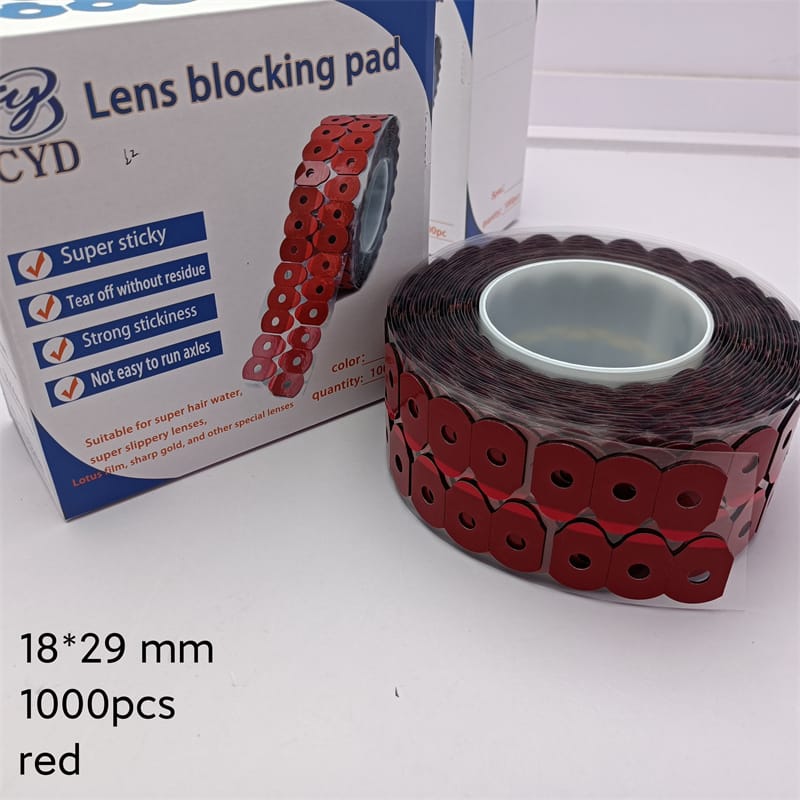 Lens blocking pad (Red 1000 pcs）