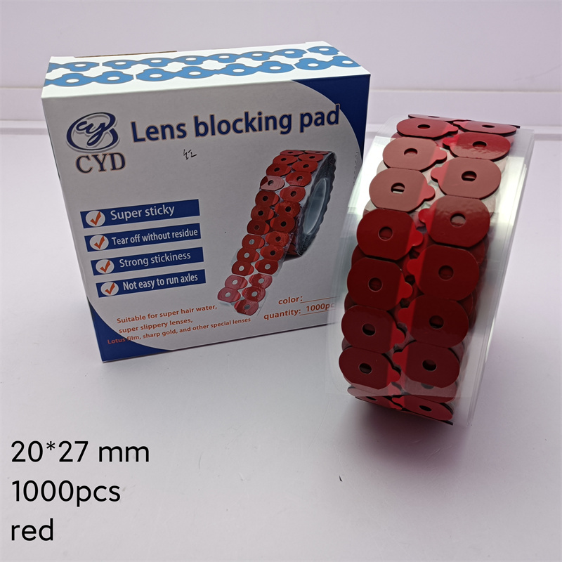 Lens blocking pad (Red 1000 pcs）