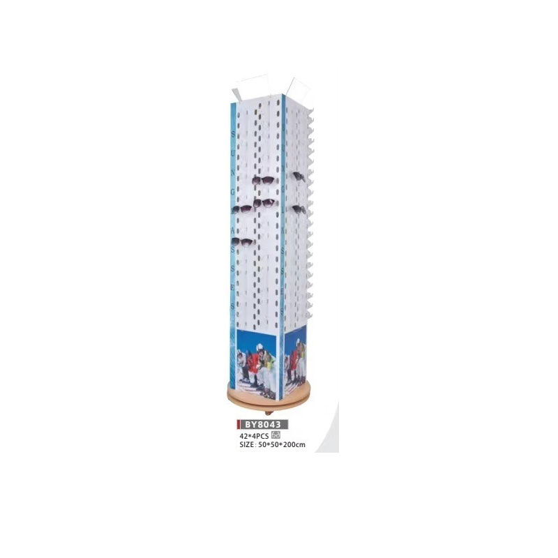 Floor-standing glasses display rack Floor-standing