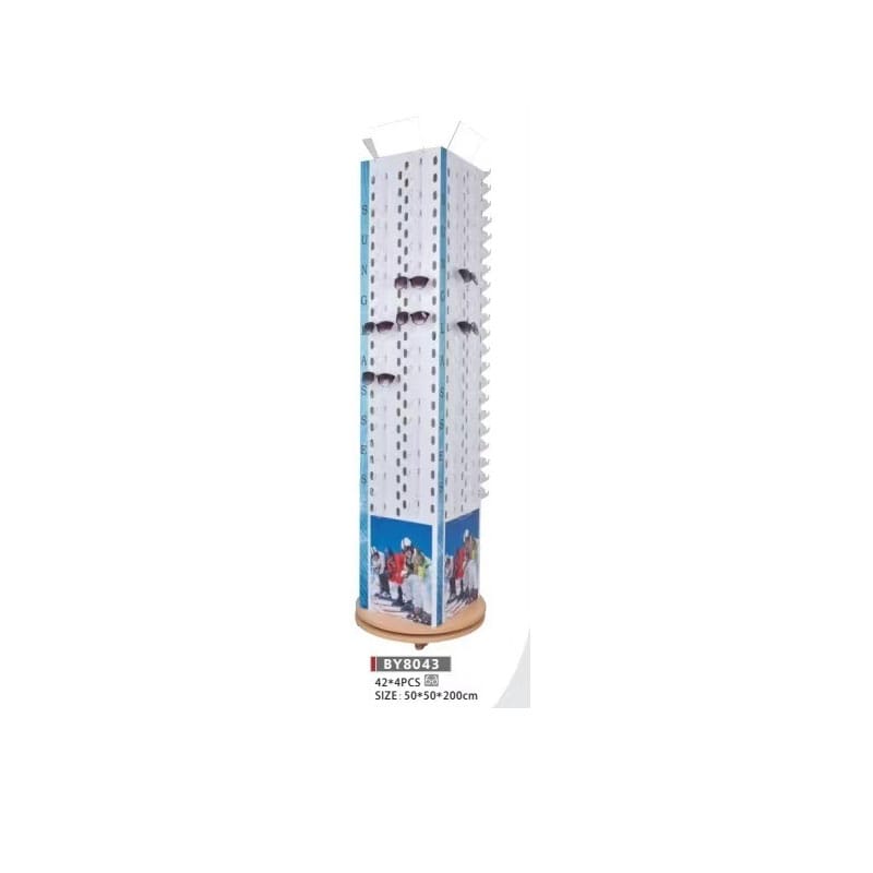 Floor-standing glasses display rack Floor-standing